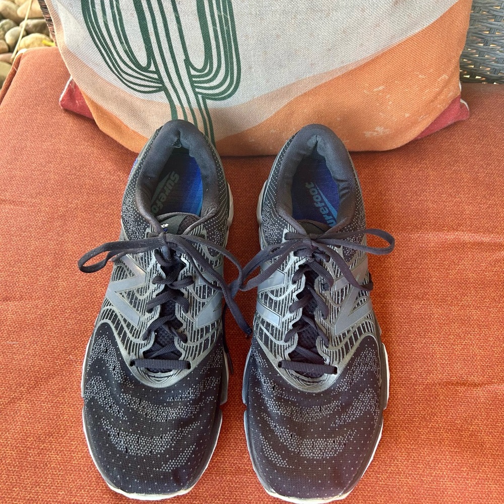 New Balance Rubix Men’s Running Shoes - Black/Grey - Surefoot Insoles size 10.5
